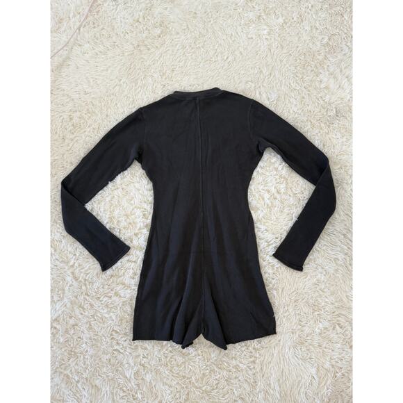 NWT Skims Waffle Button-Up Henley Onesie Ash Size S - Picture 5 of 7